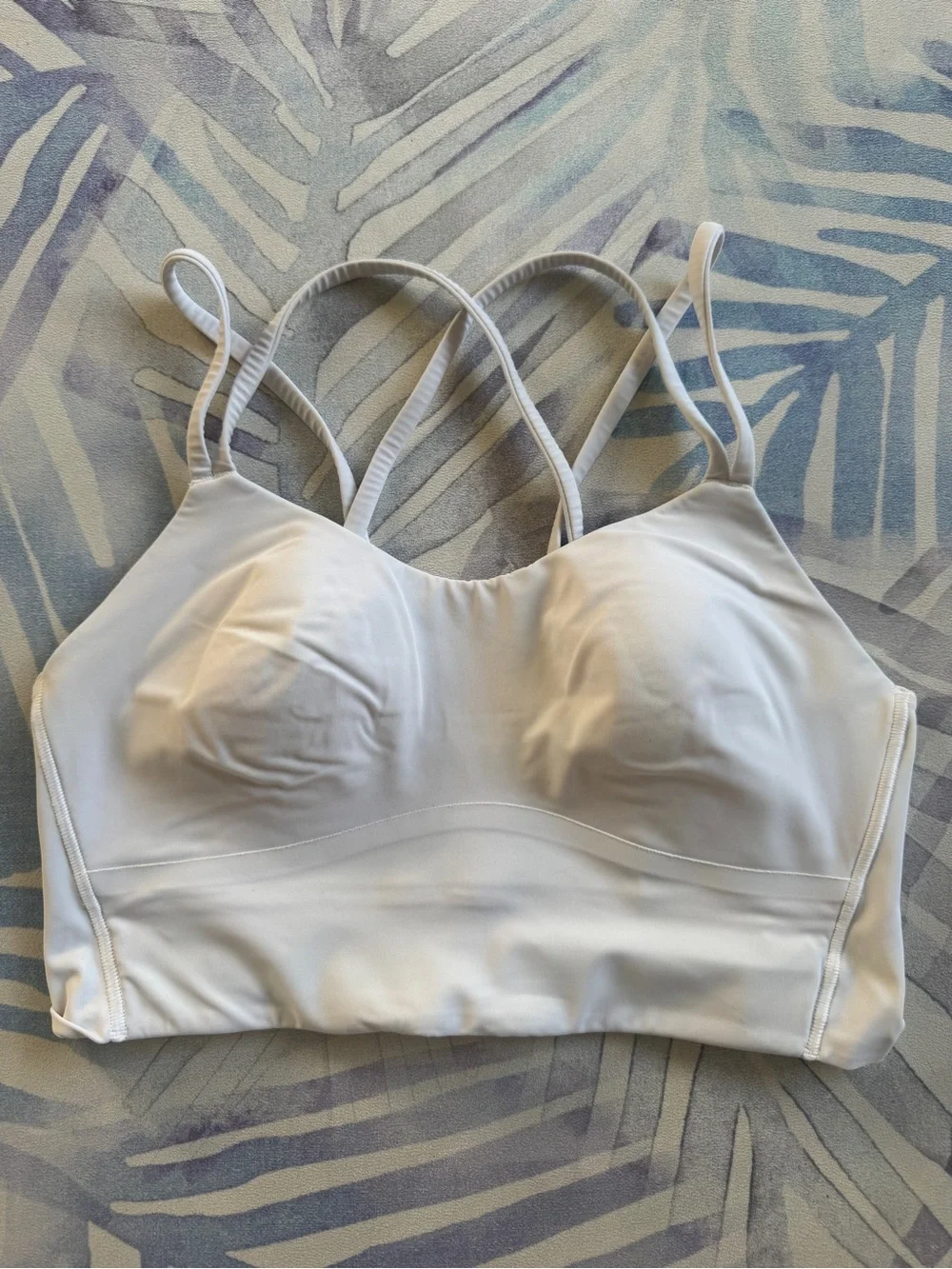 Lululemon Like A Cloud Longline bra, B/C, White, 6